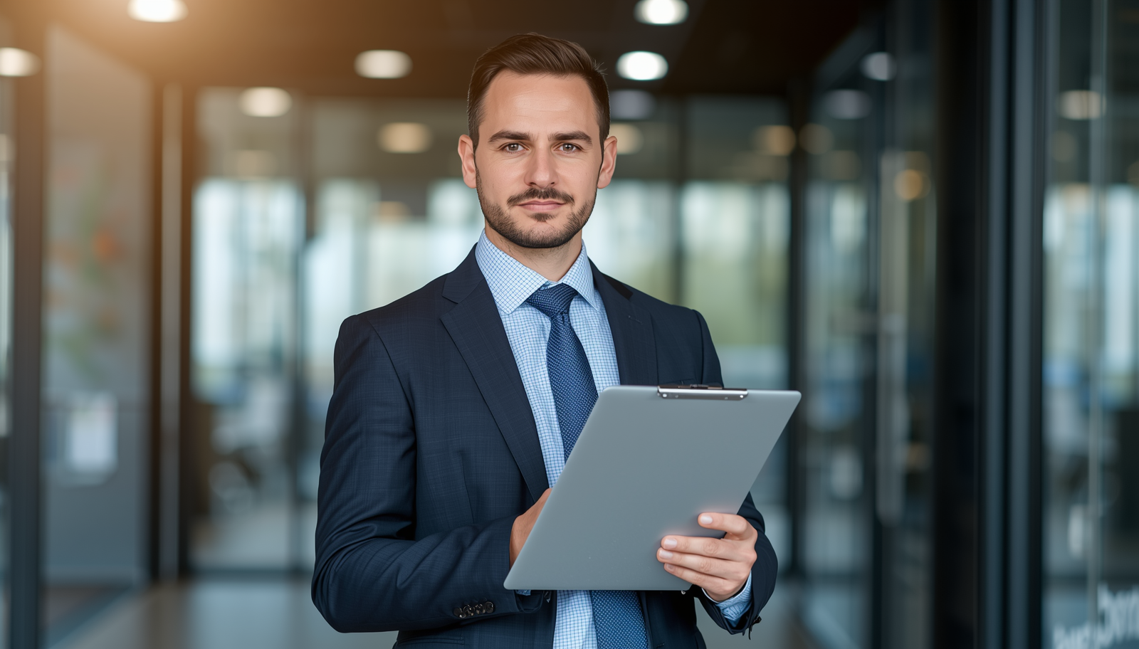 Professional auditor reviewing log management compliance requirements and security documentation
